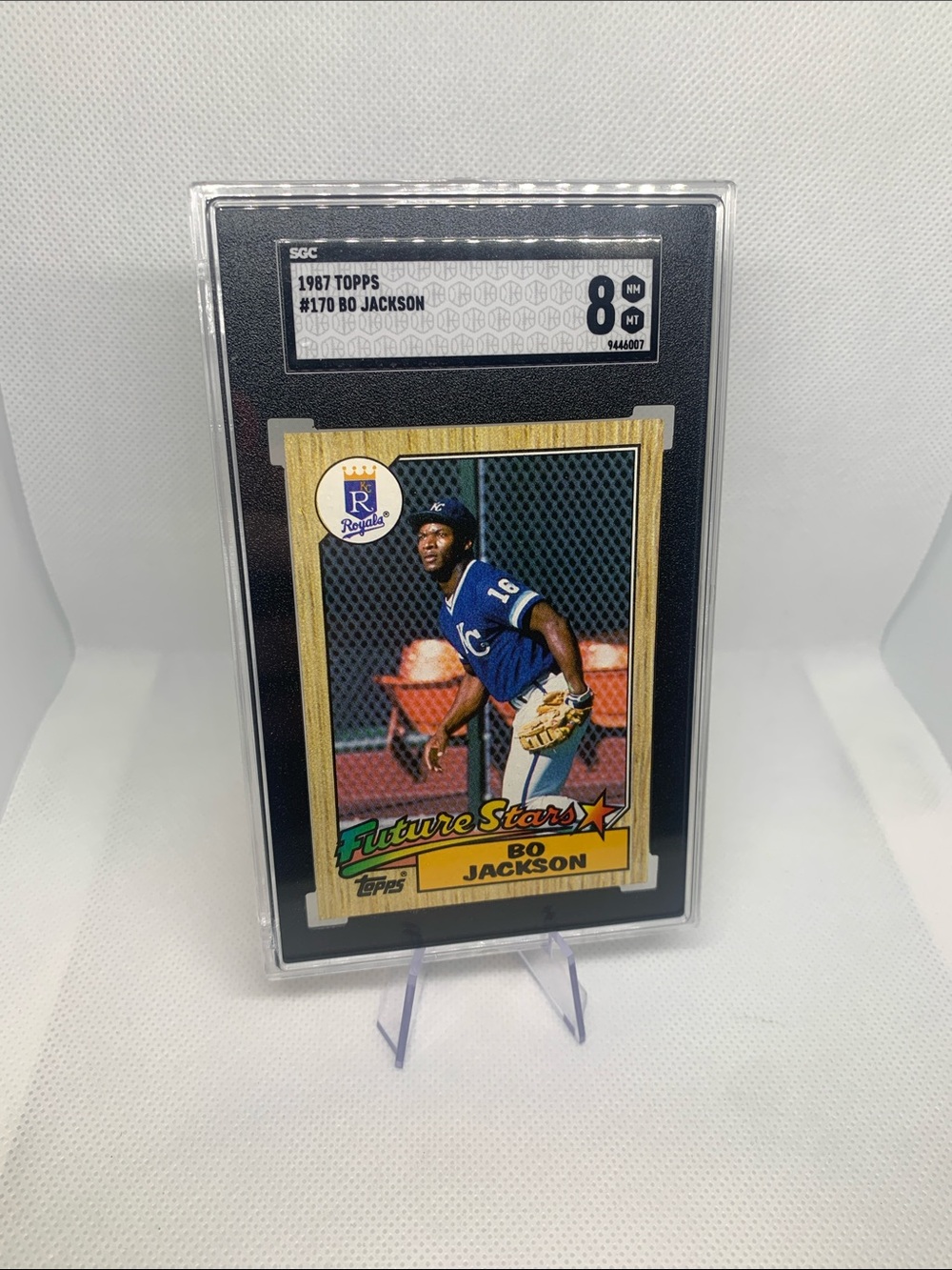 Bo Jackson 1987 Topps Rookie Future Stars Graded Near Mint-Mint Hall Of Fame!